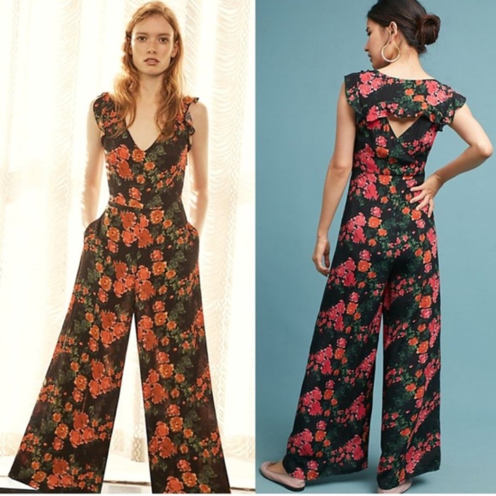 NWT ANTHROPOLOGIE Tracy Reese Laurette Jumpsuit - Picture 3 of 10